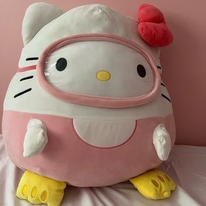 Squishmallow pink plush hello kitty 20” scuba kelly toy